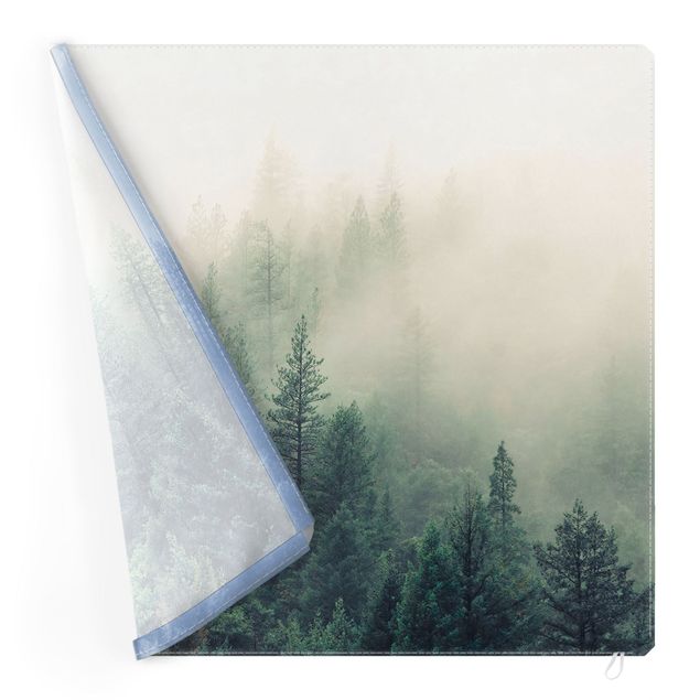 Wechselbild - Wald im Nebel Erwachen
