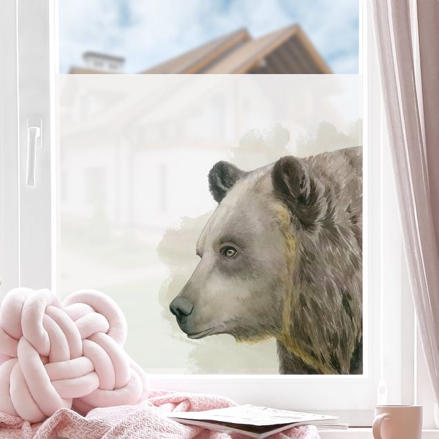 Fensterbilder Tiere Waldfreunde - Bär