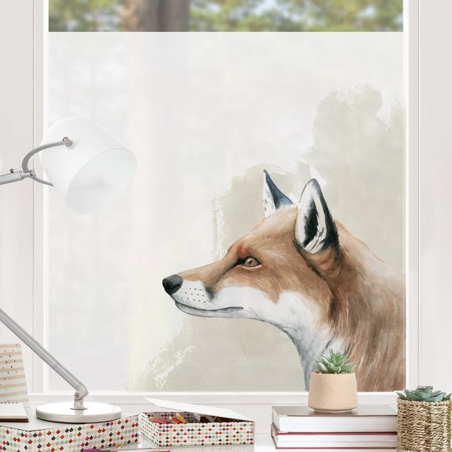 Tier Fensterbilder Waldfreunde - Fuchs