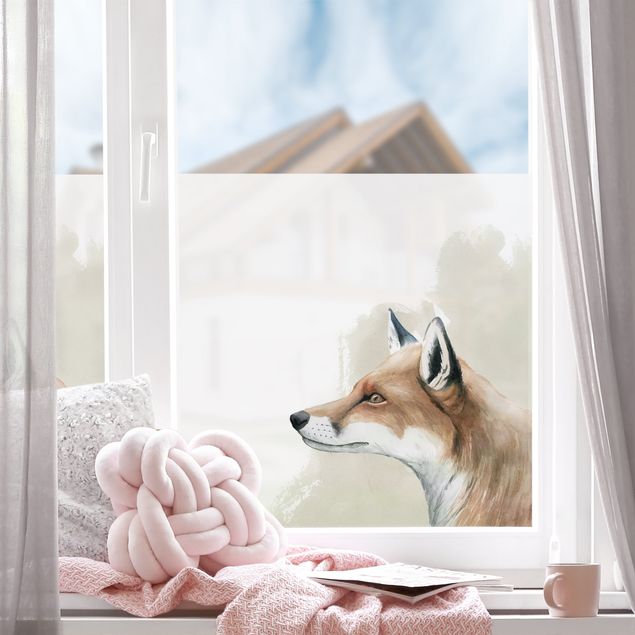 Fensterbilder selbstklebend Waldfreunde - Fuchs