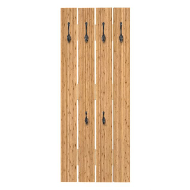 Wandgarderobe Holz - Bambus