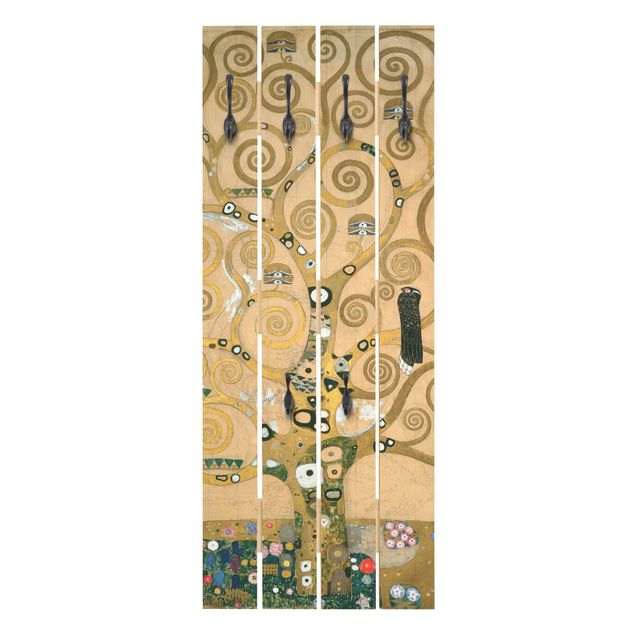 Wandgarderobe Holz - Gustav Klimt - Der Lebensbaum