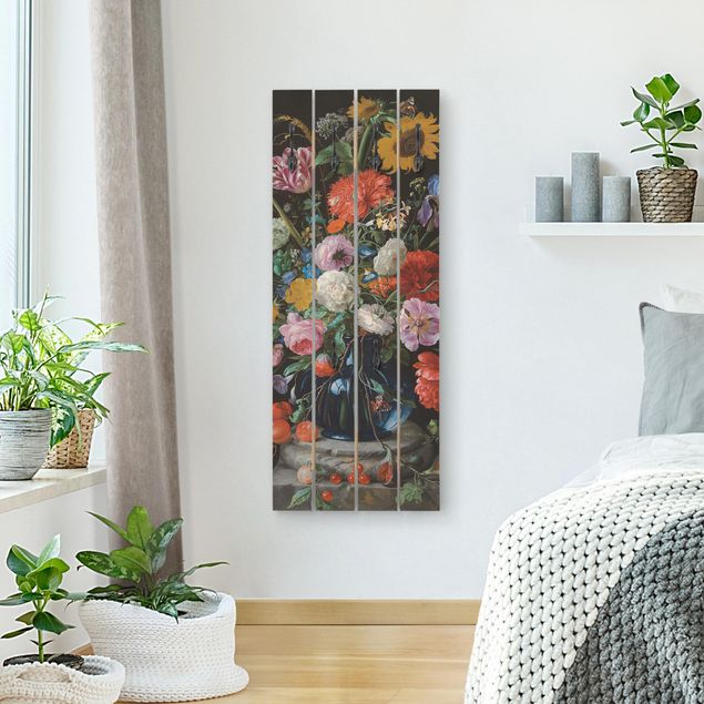 Garderobe mit Motiv Jan Davidsz de Heem - Glasvase mit Blumen