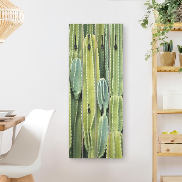 Garderobe Landhaus Kaktus Wand