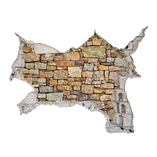 3D Wandtattoo - Croatia stonewall - Quer 3:4