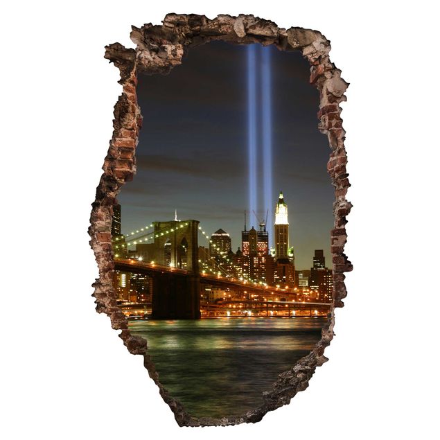 3D Wandtattoo - Gedenken an den 11. September - Hoch 3:2