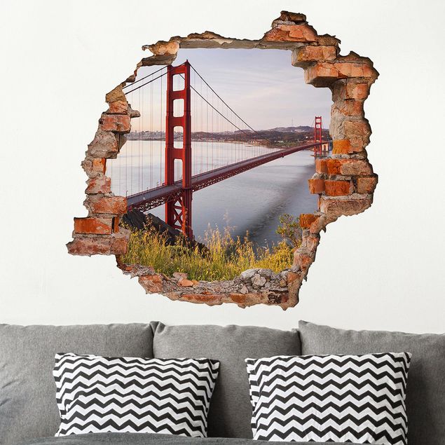 3D Wandtattoo Golden Gate Bridge in San Francisco