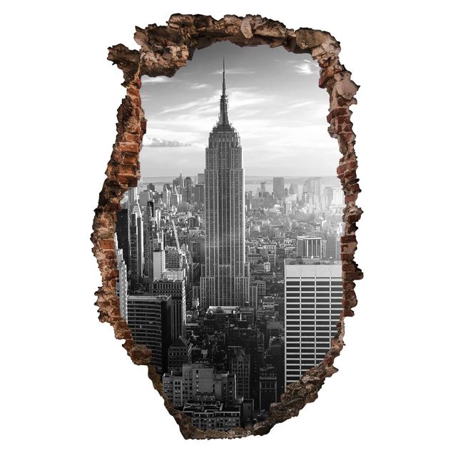 3D Wandtattoo - Manhattan Skyline - Hoch 3:2