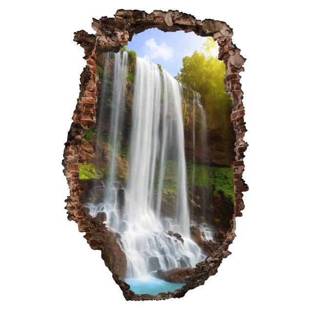 3D Wandtattoo - Waterfalls - Hoch 3:2