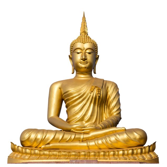 Wandtattoo Goldener Buddha