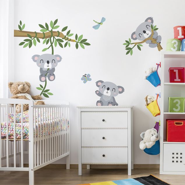 Wandtattoo Kinderzimmer Koala Set