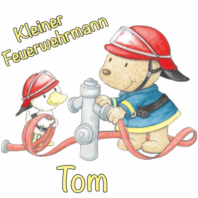 Feuerwehr Wandtattoo Steinbeck - Kleiner Feuerwehrmann