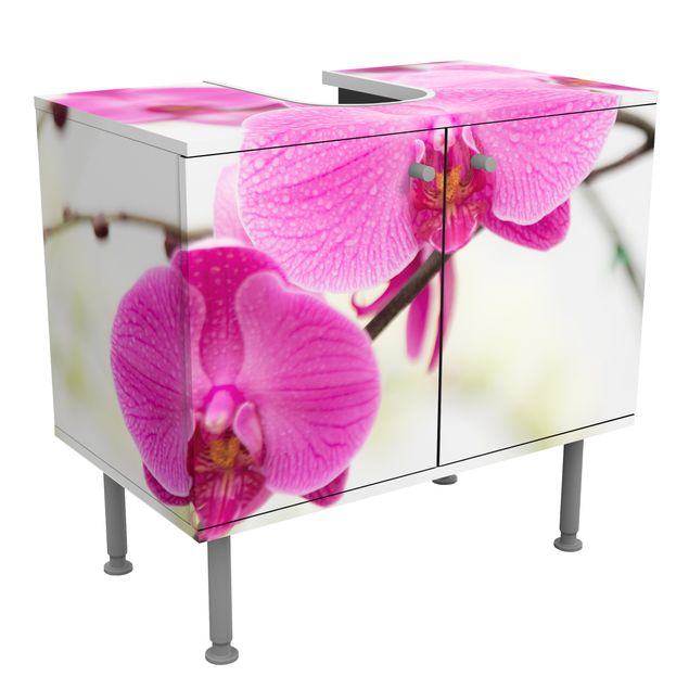 Waschbeckenunterschrank Blumen Nahaufnahme Orchidee