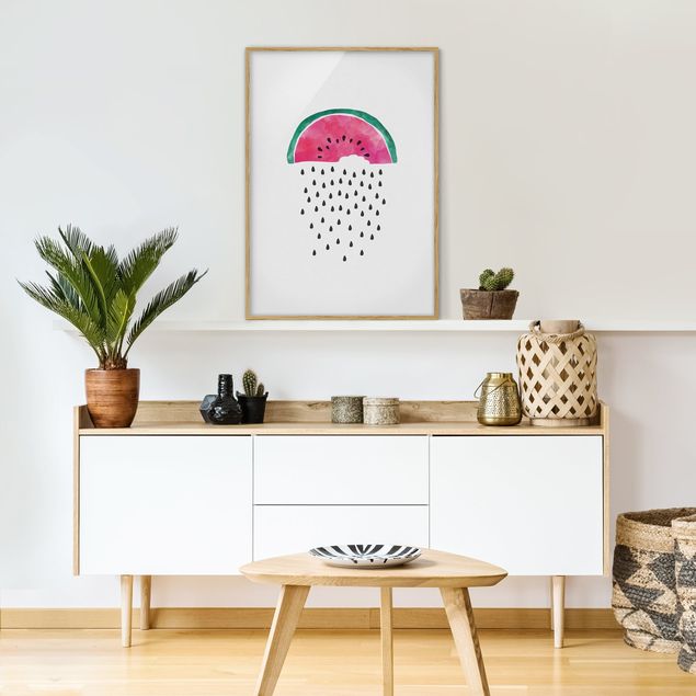 Wandbilder Wassermelonen Regen