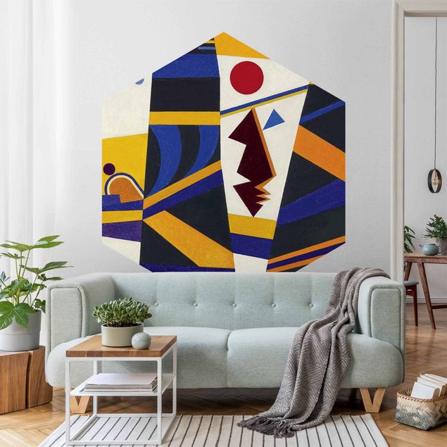 Tapete Hexagon Wassily Kandinsky - Bindung