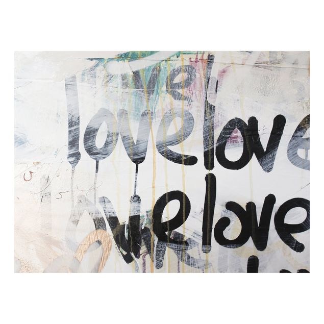 Glasbild - We love Graffiti - Querformat