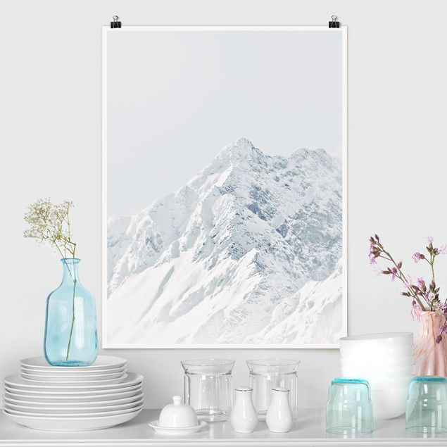 Poster Berge Weiße Berge