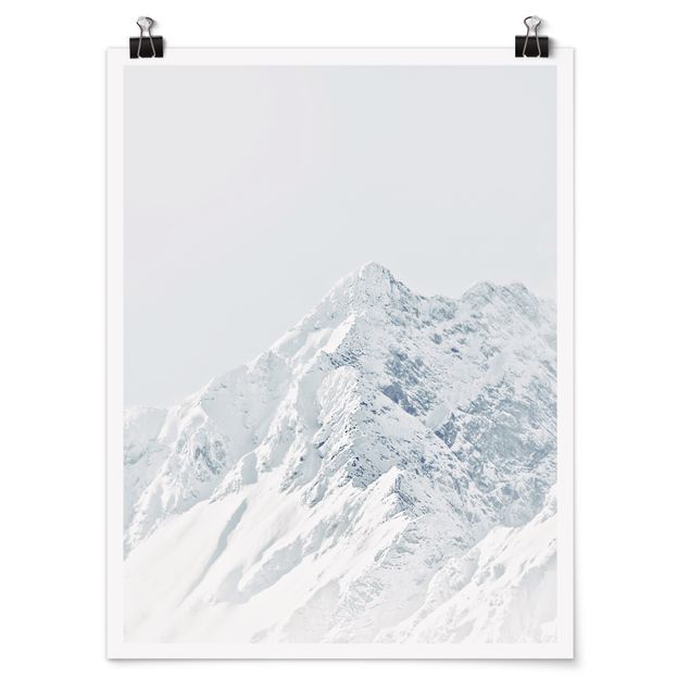 Moderne Poster Weiße Berge