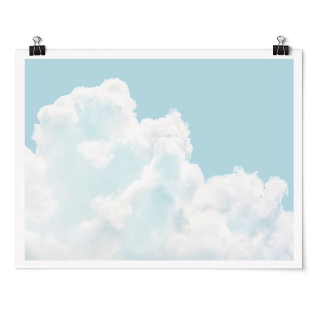 Poster kaufen Weiße Wolken im Himmelblau