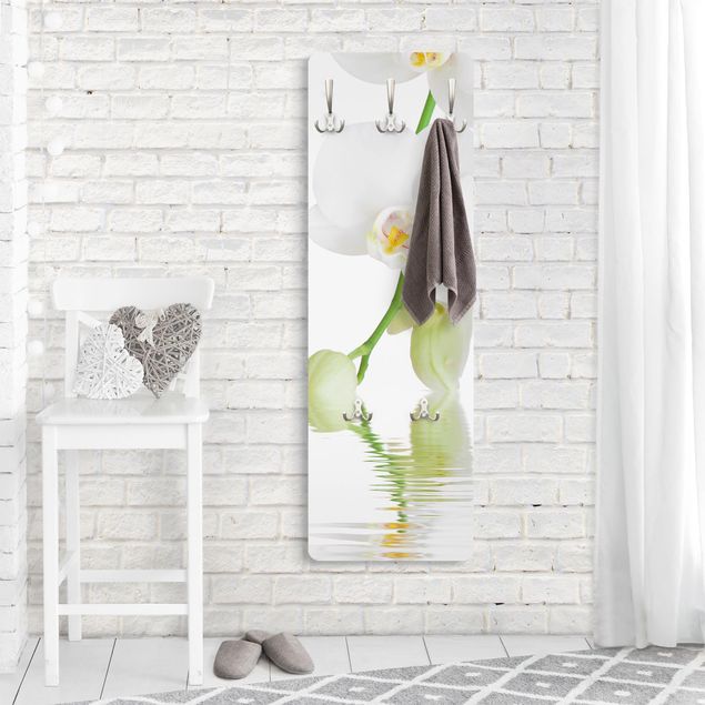 Garderobe mit Motiv Wellness Orchidee - Weiße Orchidee