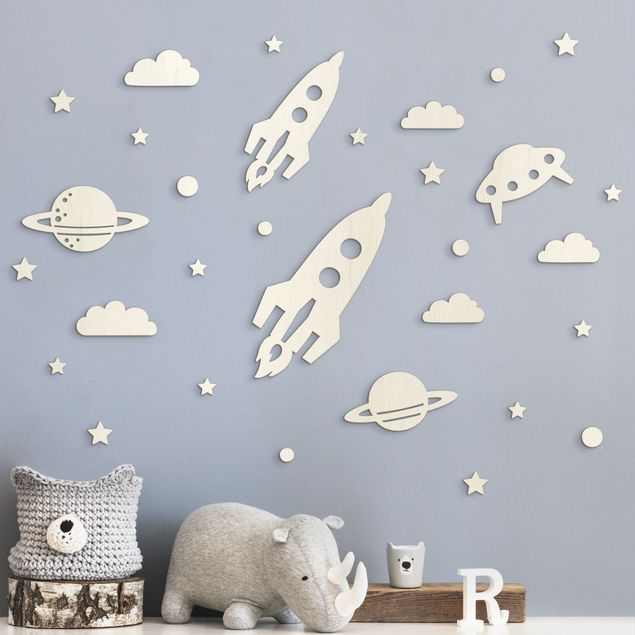 Wandbilder Weltall - Raketen, Planeten und Sterne