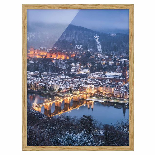 Wandbilder mit Rahmen Winterliches Heidelberg