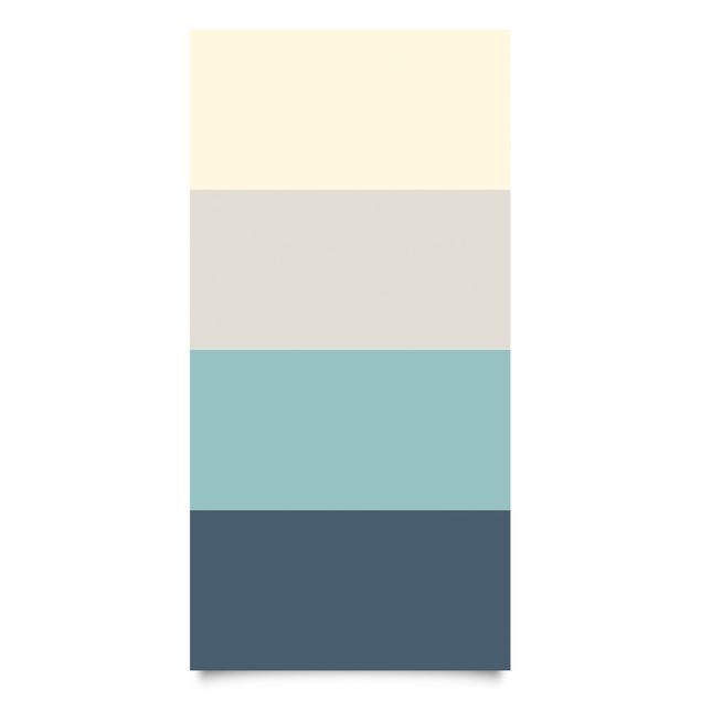 Klebefolien Wohnfarben Streifen Lagune - Kaschmir Meersand Pastelltürkis Schieferblau