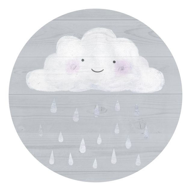 schöne Tapeten Wolke mit silbernen Regentropfen