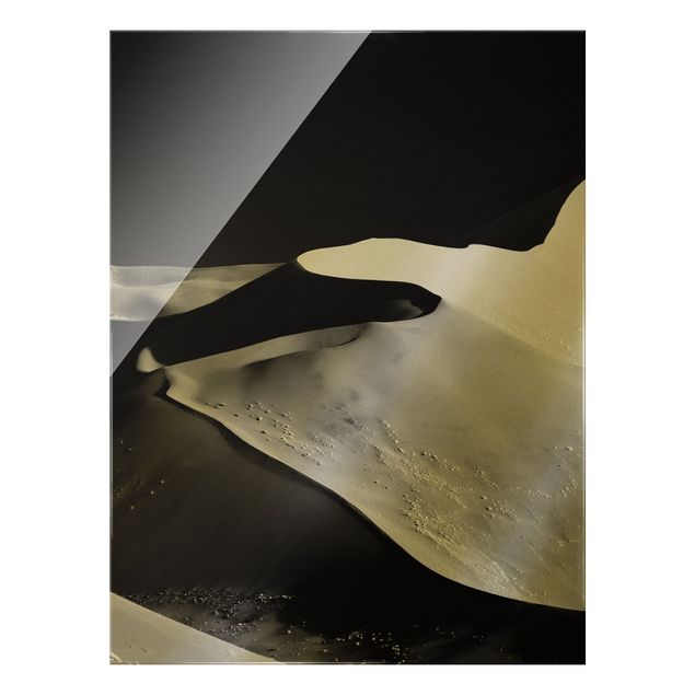 Glasbilder Wüste - Abstrakte Dünen