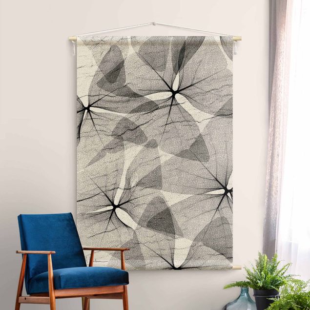 Wandbehang Stoff X-Ray - Dreiecksklee mit Textil
