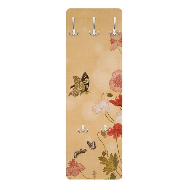 Garderobe - Yuanyu Ma - Mohnblumen und Schmetterlinge
