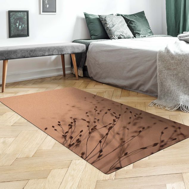 Moderne Teppiche Zarte Gräser im Windschatten