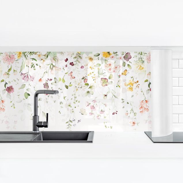 Küchenrückwand selbstklebend Zartes Blütenarrangement