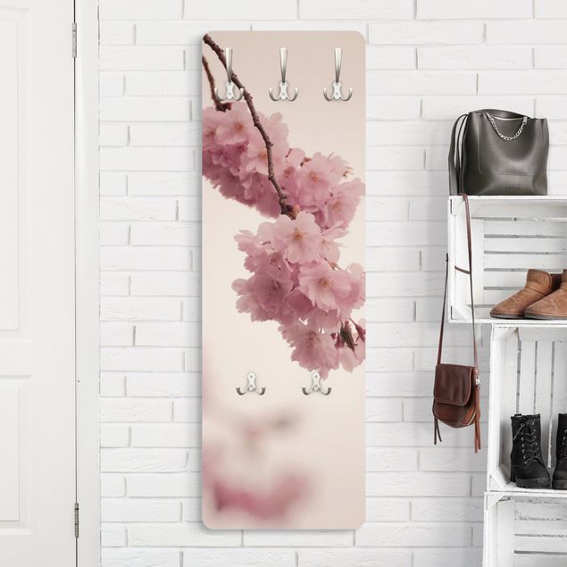 Garderobe - Zartrosane Frühlingsblüte mit Bokeh