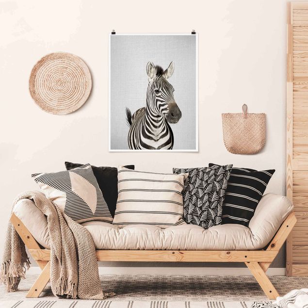Moderne Poster Zebra Zilla