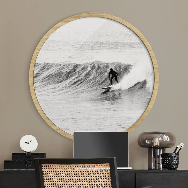 Moderne Bilder mit Rahmen Zeit zum Surfen