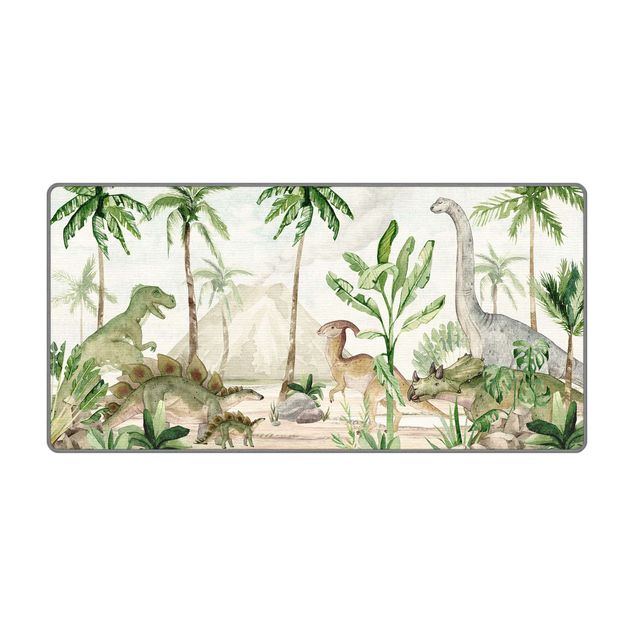 Teppich grün Zusammenkunft der Dinosaurier